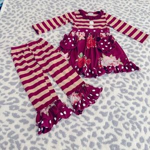 Girls Ruffle dress set